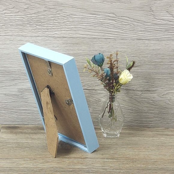 Photo Picture Frame Ornate Light Blue Table Top Display Home Décor 4.25x6.25 in - Picture 6 of 11